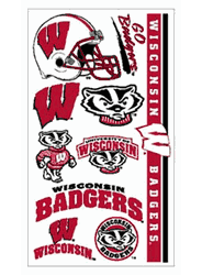 Wisconsin Badgers Temporary Tattoos