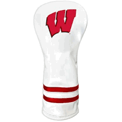 Wisconsin Badgers Vintage Fairway Headcover (White)
