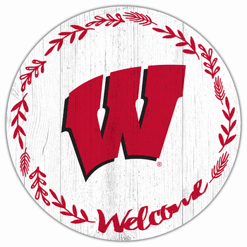 Wisconsin Badgers Welcome 12in Circle