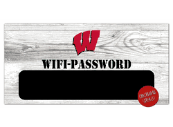 Wisconsin Badgers Wifi Password 6x12 Sign