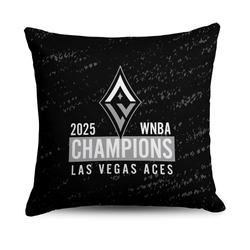 WNBA 2025 Champions Las Vegas Aces Post Throw Pillow 18x18 inches