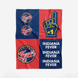 WNBA Indiana Fever Domino Swaddle Blanket 40x50 inches