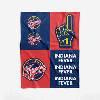 WNBA Indiana Fever Domino Swaddle Blanket 40x50 inches