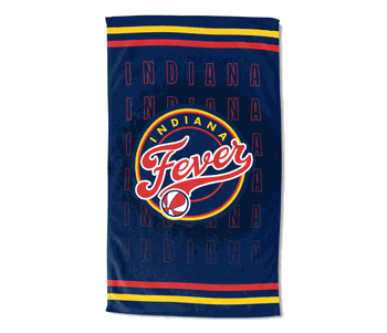 WNBA Indiana Fever Jersey Stripes Beach Towel 35x60 inches