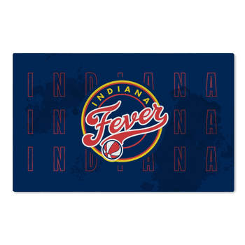 WNBA Indiana Fever Watercolor Washable Rug 36x62 inches