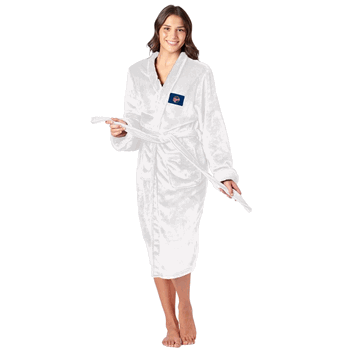 WNBA Indiana Fever White Out Logo Silk Touch Robe Small/Medium