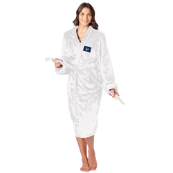 WNBA Indiana Fever White Out Logo Silk Touch Robe Small/Medium