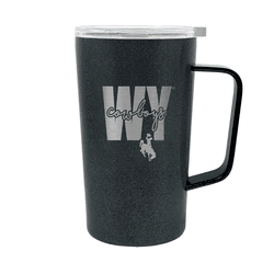 Wyoming Cowboys 18oz Onyx Hustle Travel Mug