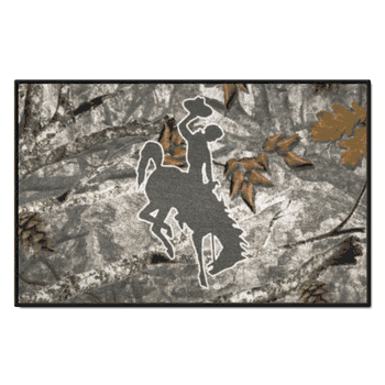 Wyoming Cowboys Camo Starter Mat Accent Rug - 19in. x 30in.