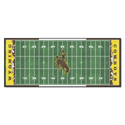 Wyoming Cowboys Field Runner Mat - 30in. x 72in.