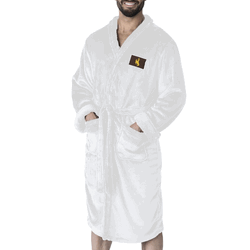 Wyoming Cowboys NCAA White Out Silk Touch Robe Large/XLarge