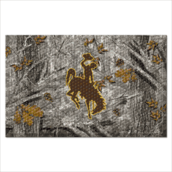 Wyoming Cowboys Rubber Scraper Door Mat Camo
