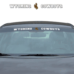 Wyoming Cowboys Sun Stripe Windshield Decal 3.25 in. x 34 in.