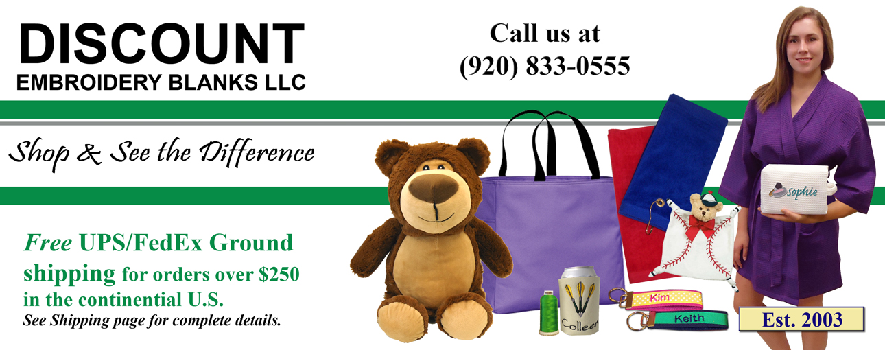 Discount Embroidery Blanks