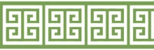 Lime Meandor Greek Key Wallpaper Border BP8213bd