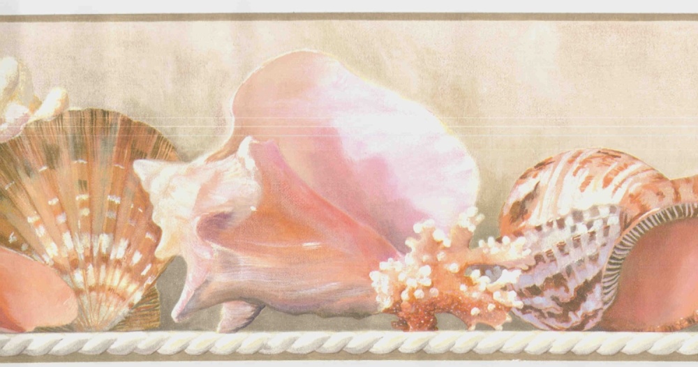 Sea Shells Wallpaper Border WT1130bcs
