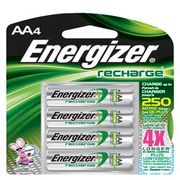 Energizer Rechargeable AAA Battery 4 Pack, NH12BP