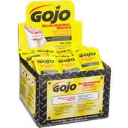 GOJO SCRUBBING WIPES 10 1/2" X 12 1/4" SINGLE PACKS, COUNTER DISPLAY 638004