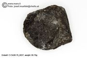 Carbon.Chondrite, CV3, Allende, Fall 2/8/1967 individual black crust 6.78g