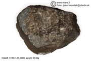 Carbon.Chondrite, CV3,  Fall, Mexico 43.46g