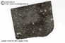 Carbon.Chondrite, CV3,  Allende, 38.7g part slice with 50 % fresh fusion crust