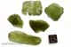 Moldavite, fine quality, complete lot of 5pcs Mass of 24,12gr Moldavite, fine quality, complete lot of 5pcs Mass of 24,12gr