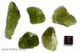 Moldavite, fine quality, Chlum, complete lot of 5pcs of gr.:30,18