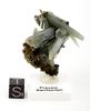 top museum grade Prasem cluster with beautiful magnetite rose top museum grade Prasem cluster with beautiful magnetite rose