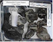 Zhamanshin Cosmic Impact Crater Glass fr.$5+