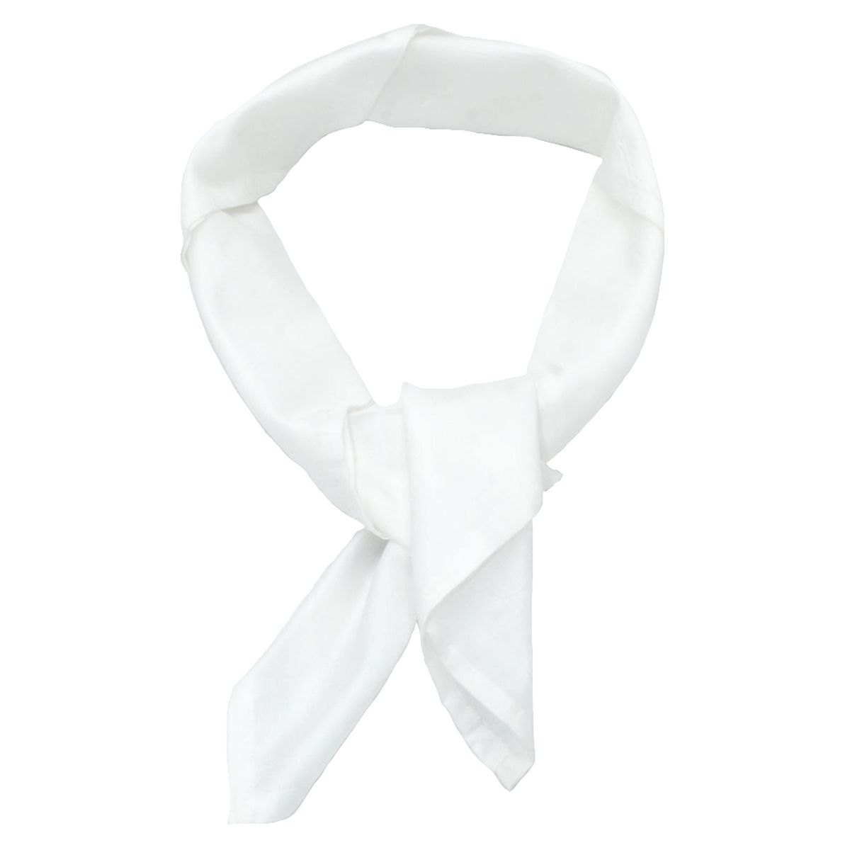 23 White Silk Bandana