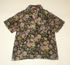 Black Pastel Floral Women's Silk shirt
