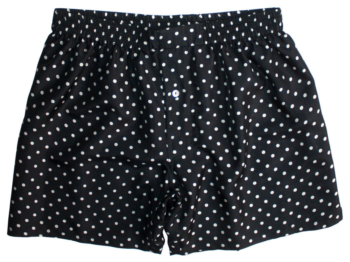 Black Polka Dot Silk Boxers