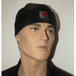 Black Royal Silk Beanie