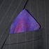 COBALT BLUE SILK TIE DYE POCKET SQUARE