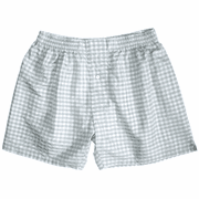 Grey White Checks Silk Boxers