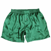 Jade Green Satin Silk Boxers