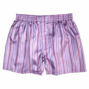 Lavender Stripes Silk Boxers