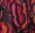 LONG BLACK RED ORCHID PRINT KIMONO