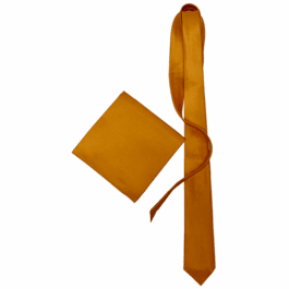 Mango Skinny Silk Tie And Pocket Square Set