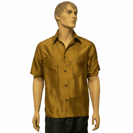 Cotton Silk Camp Shirt Oxygen Stripe main image 0