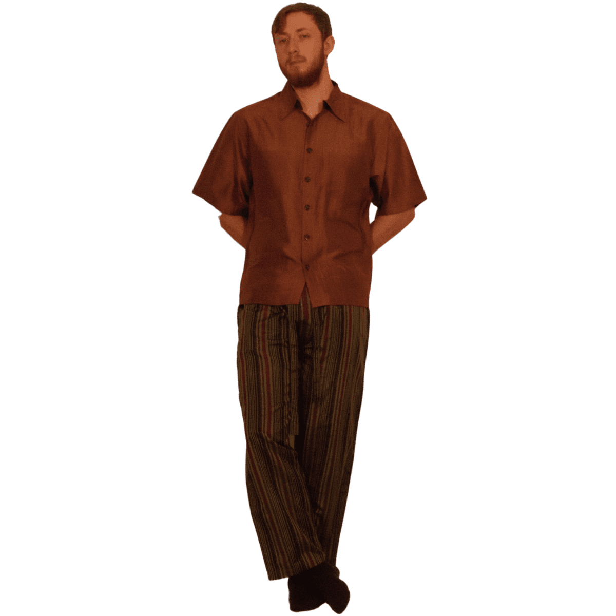 Summer Solid Olive Camp Collar Shirt main image 0