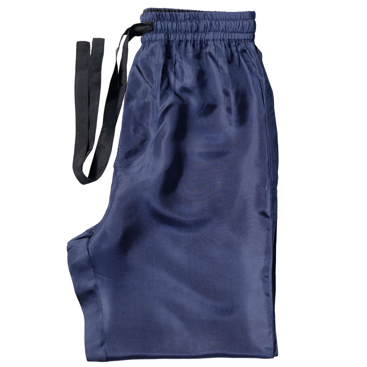 Navy Men's Silk Pajama Pants