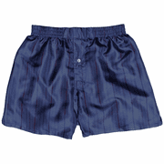 Navy Stripes Silk Boxers