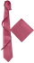 Pink Skinny Silk Tie And Pocket Square Set