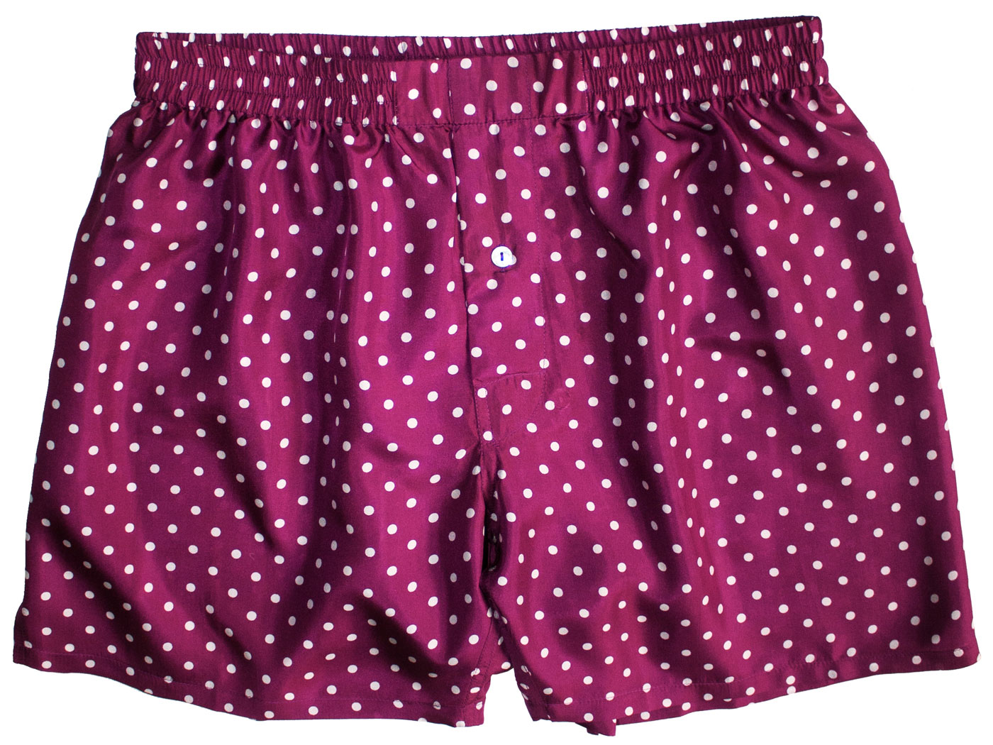 Sangria Dot Silk Boxers