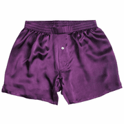 Purple Amethyst Satin Silk Boxers
