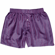 Purple Stripes Silk Boxers