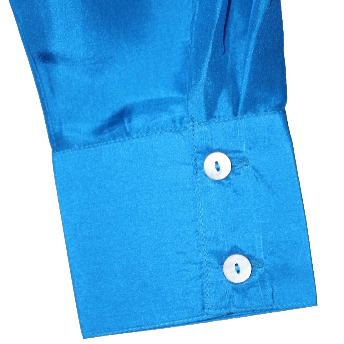 Fabulous Royal Blue Silk ButtonDown ShirtRoyal Silk