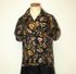 Women's Bold Black Floral Silk Shirt