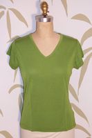100% Bamboo Fine Jersey Fitted V-Neck